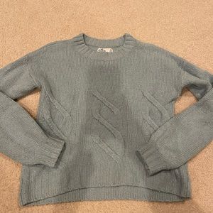 Womens Light Turquoise Canle sweater xs